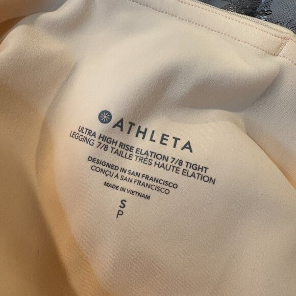 NWT Athleta Ultra High Rise Elation 7/8 Tight Carnation Peach - Picture 6 of 7
